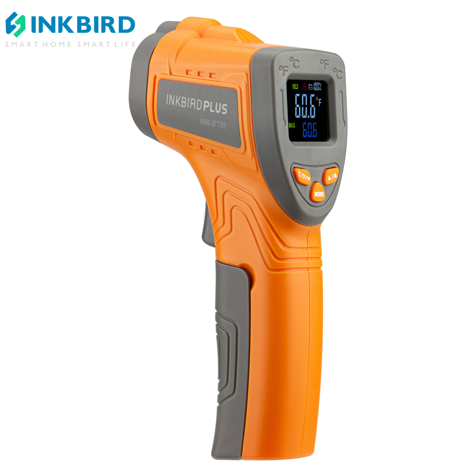 Industrial Laser Temperature - Inkbird เครื่องวัดอุณหภูมิอินฟราเรดเลเซอร์ INK-IFT01 Non-Contact Instant อ่านอุณหภูมิสำหรับอุตสาหกรรม