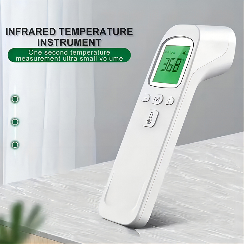 Industrial Laser Temperature - เครื่องวัดอุณหภูมิหน้าผากอินฟราเรดทางการแพทย์ ดิจิตอลแบบไม่สัมผัส พร้อมไฟแบ็คไลท์ จอ LCD สำหรับใช้ในบ้าน