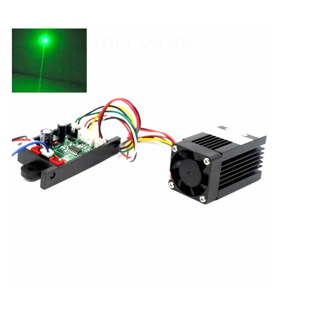 Industrial Laser Light - อุตสาหกรรม532nm 80Mw-100Mw ลายจุดสีเขียว Ray เลเซอร์ไดโอดเลเซอร์โมดูล12V W