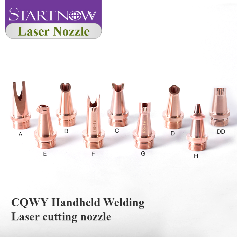 Industrial Laser Welder - หัวเชื่อมเลเซอร์ Startnow 5 ชิ้น/ชุด หัวฉีดทองแดงสำหรับเครื่องเชื่อมเลเซอร์แบบมือถือ CQWY