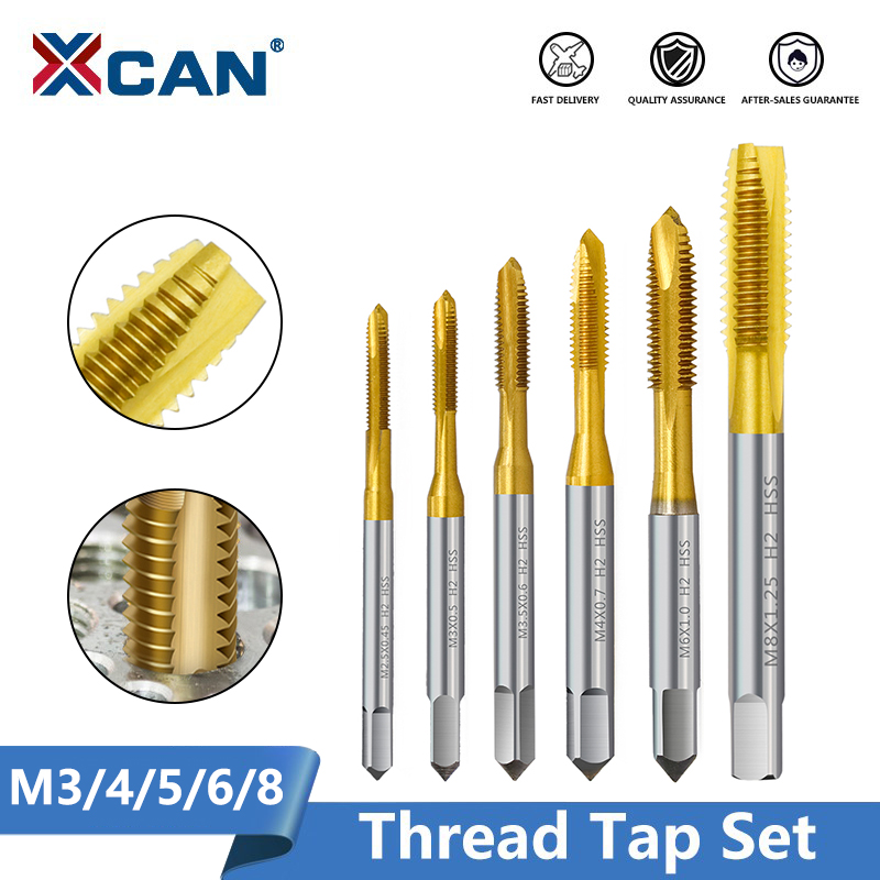 Cnc Router Bit - X CAN ชุดต๊าปเมตริก5ชิ้น M4 M3 M5