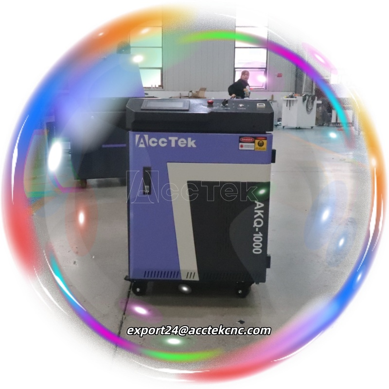 Industrial Laser Rust Removal Machine - เครื่องทำความสะอาดด้วยเลเซอร์พัลส์กำลังสูง 1000 วัตต์ เครื่องทำความสะอาดด้วยเลเซอร์แบบมือถือสำหรับงานอุตสาหกรรม เครื่องพกพาสำหรับกำจัดสนิม สี