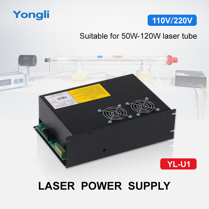 Laser Power Supply 60W - แหล่งจ่ายไฟเลเซอร์ YongLi 110v 220v Co2 กำลังไฟ