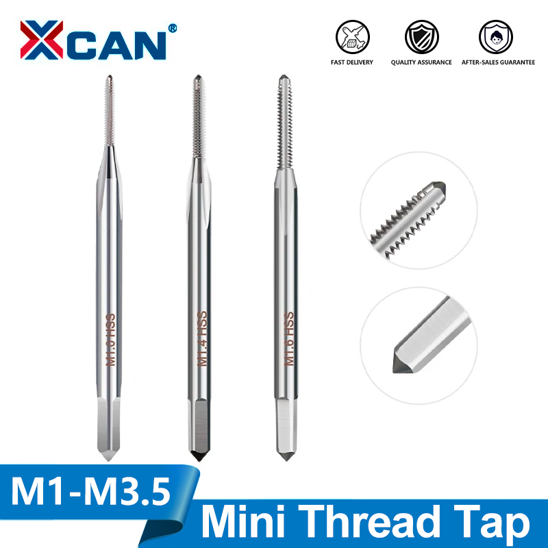 Cnc Router Bit - ดอกต๊าปเกลียวขนาดเล็ก XCAN 1 ชิ้น แบบเกลียวขวา ฟลูตตรง