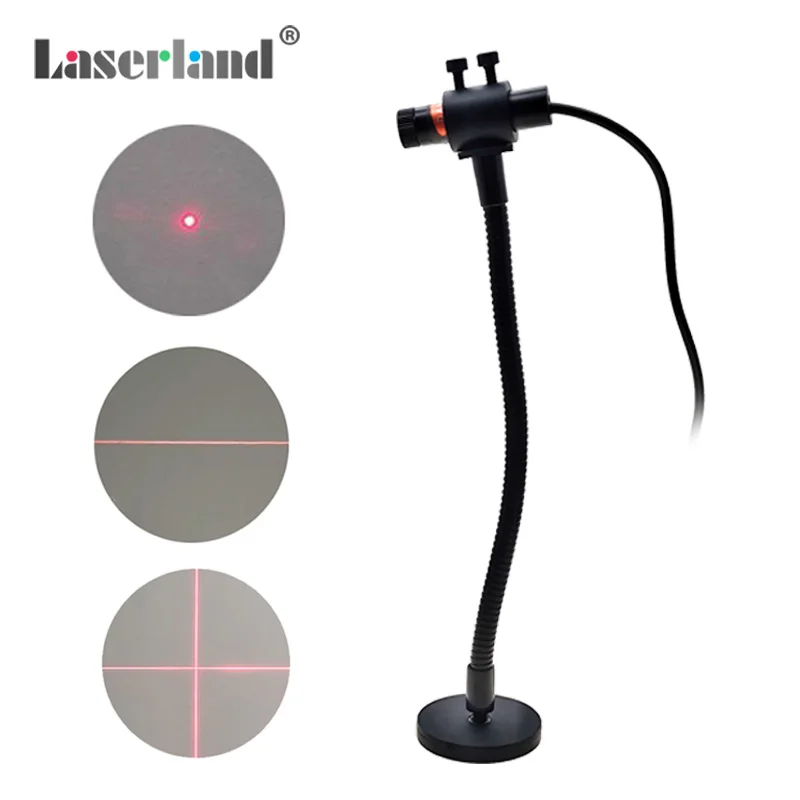 Industrial Laser Line Module - อุปกรณ์เย็บผ้า คู่มือการเย็บผ้าควิลท์ โมดูลเส้นเลเซอร์กำหนดตำแหน่งแบบไขว้ พร้อมฐานแม่เหล็ก เชื่อมต่อผ่าน USB