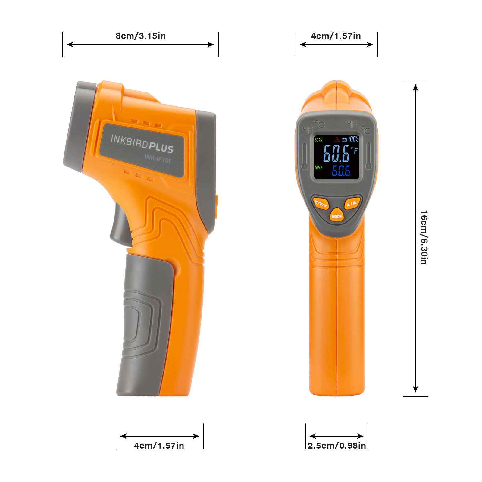 Inkbird เครื่องวัดอุณหภูมิอินฟ - Industrial Laser Temperature บทวิจารณ์และราคา