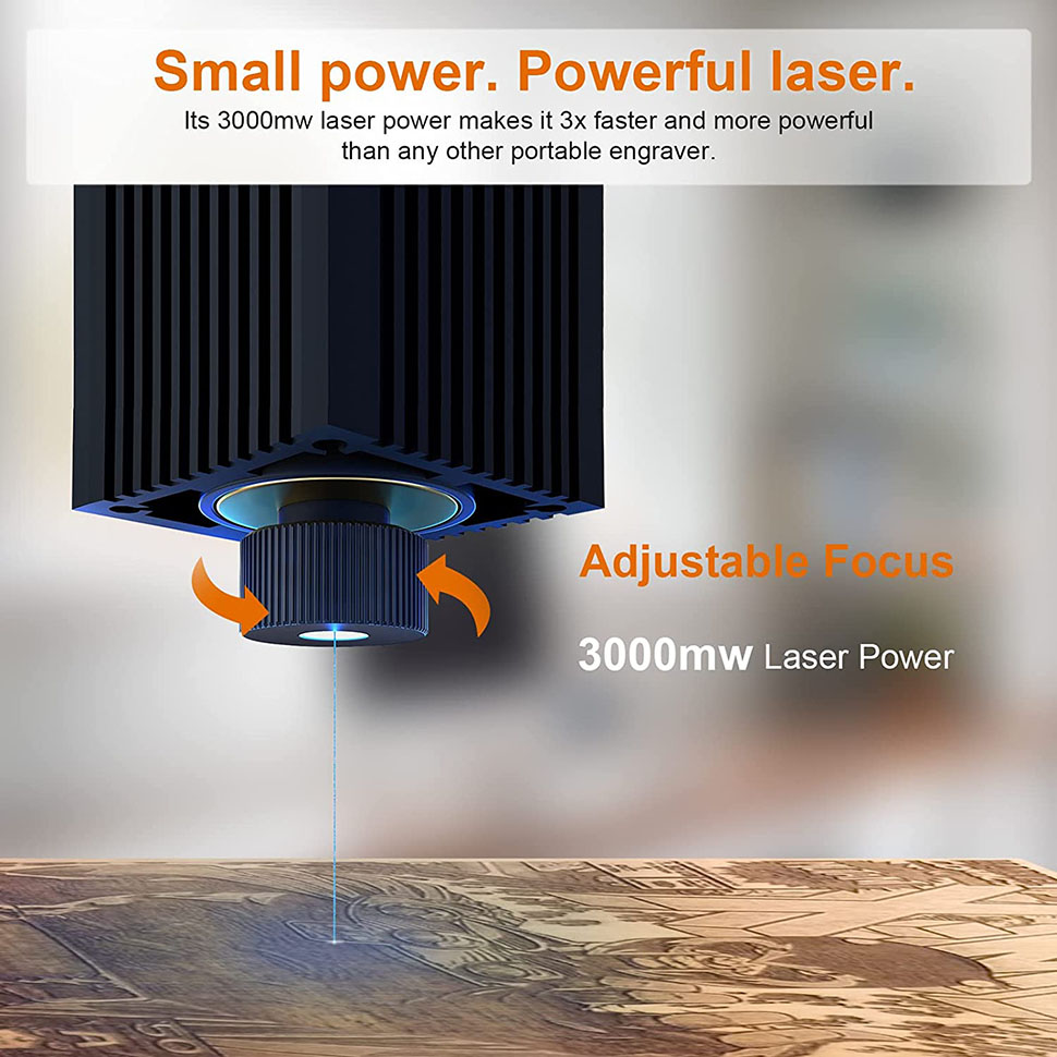 Wainlux เลเซอร์แกะสลัก K6 3000 - Industrial Laser Printing Machine บทวิจารณ์และราคา
