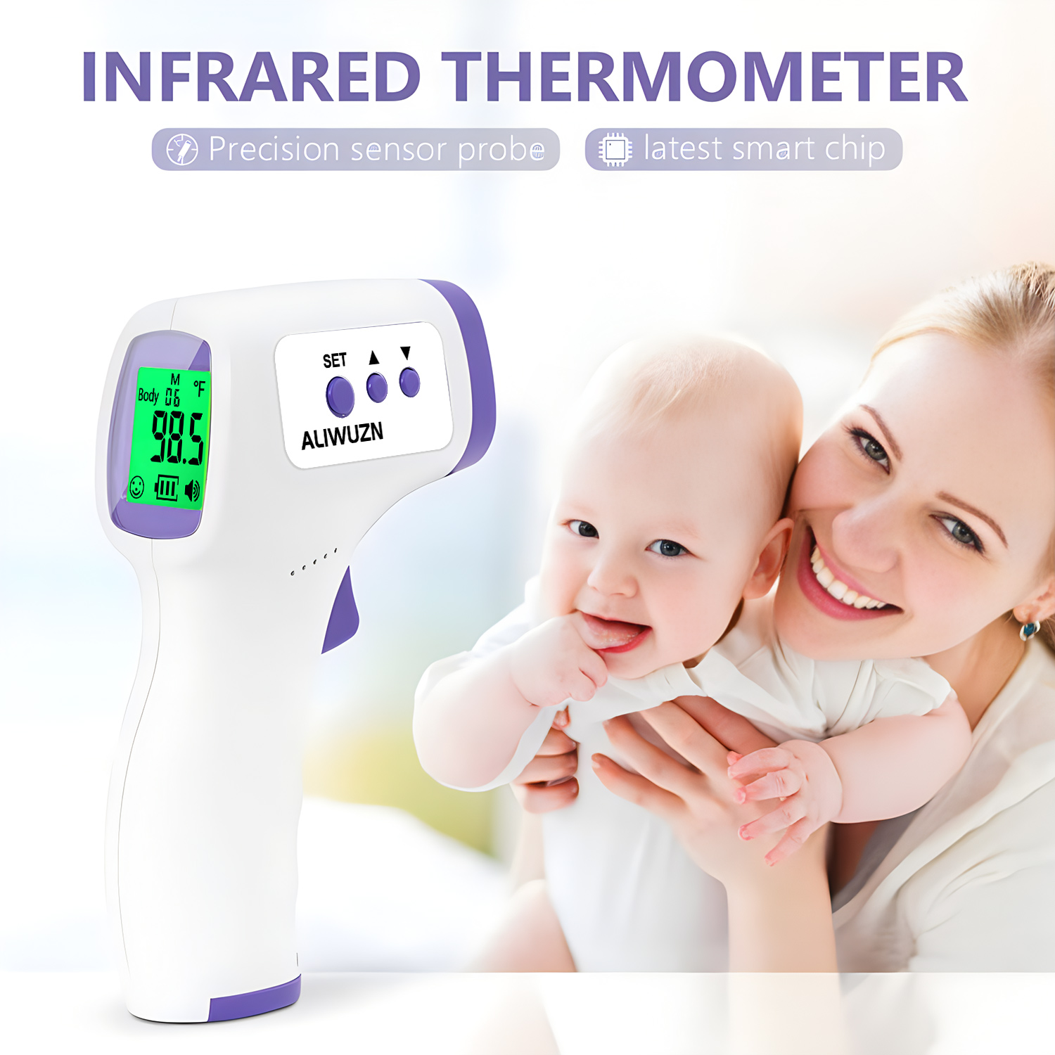 เครื่องวัดอุณหภูมิอินฟราเรดไข้ - Industrial Laser Temperature บทวิจารณ์และราคา