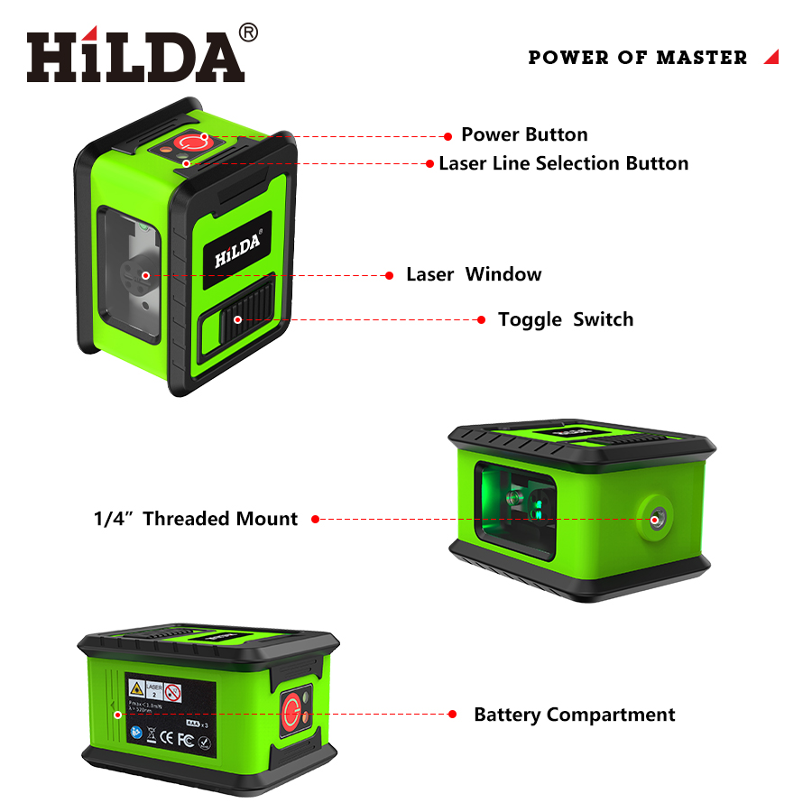 HILDA เครื่องวัดระดับเลเซอร์ 2 - Industrial Laser Measurement บทวิจารณ์และราคา