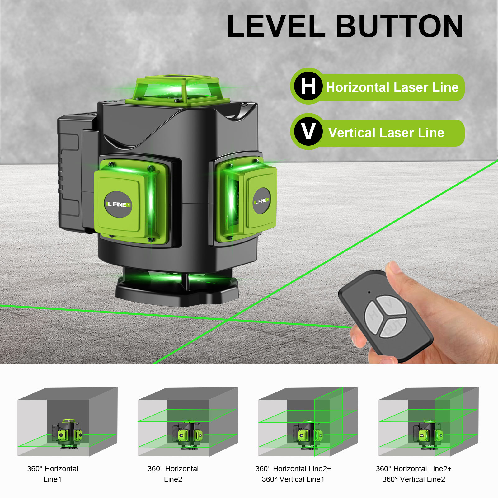 LFINE Nivel เลเซอร์ชุด 4D 16 เ - Industrial Laser Measurement บทวิจารณ์และราคา