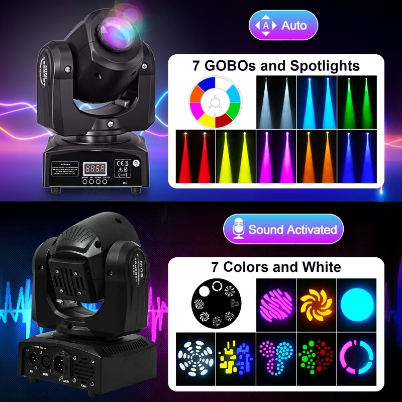 2PCS 60W Mini Led Dmx Gobo Mov - Laser Power Supply 60W บทวิจารณ์และราคา