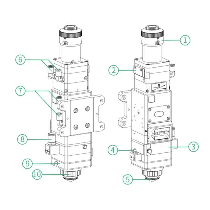 หัวตัดไฟเบอร์ 3.3KW BT240S BM1 - Industrial Use Of Laser บทวิจารณ์และราคา
