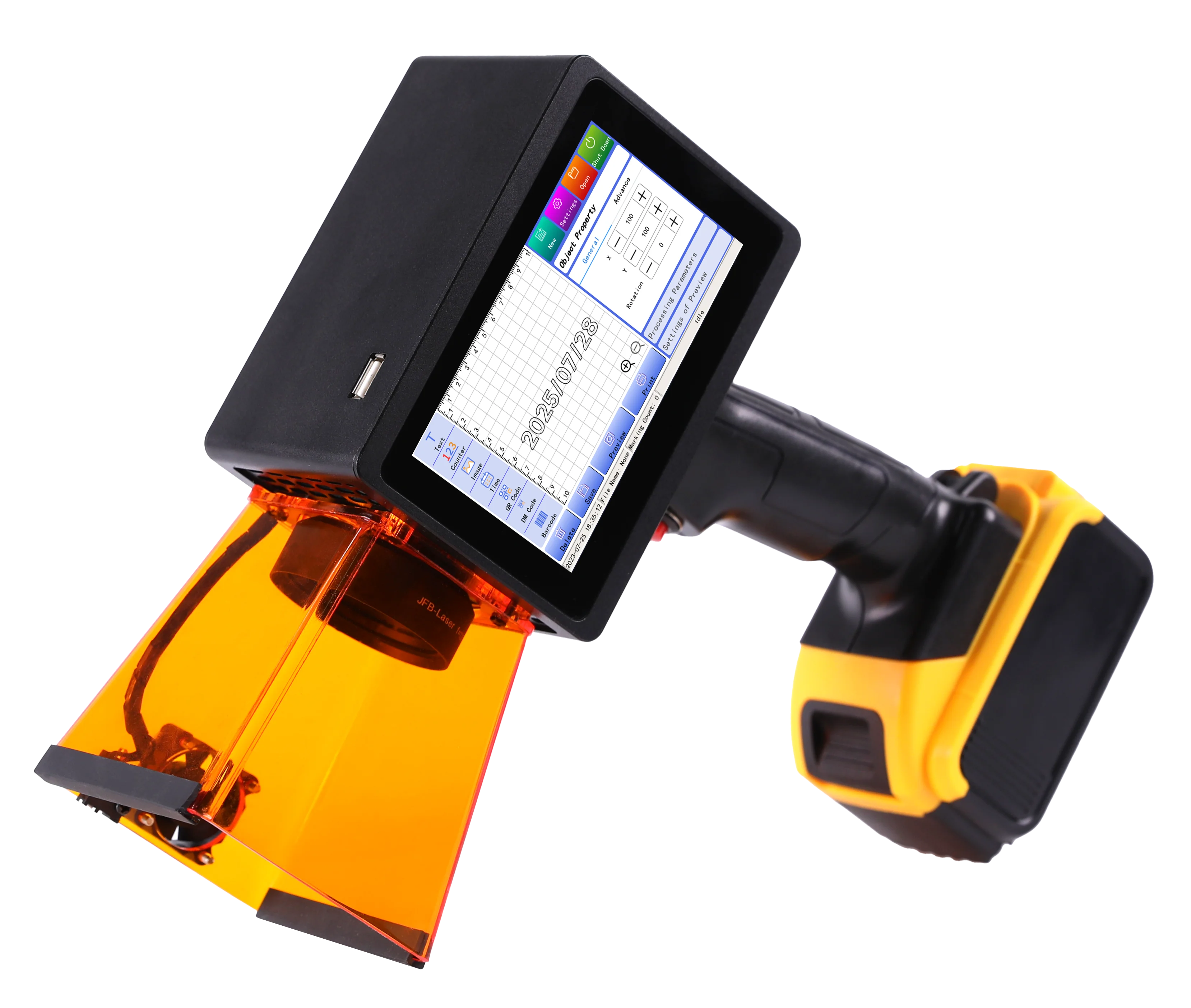 เครื่องแกะสลักเลเซอร์แบบพกพา 1 - Industrial Laser Printing Machine บทวิจารณ์และราคา