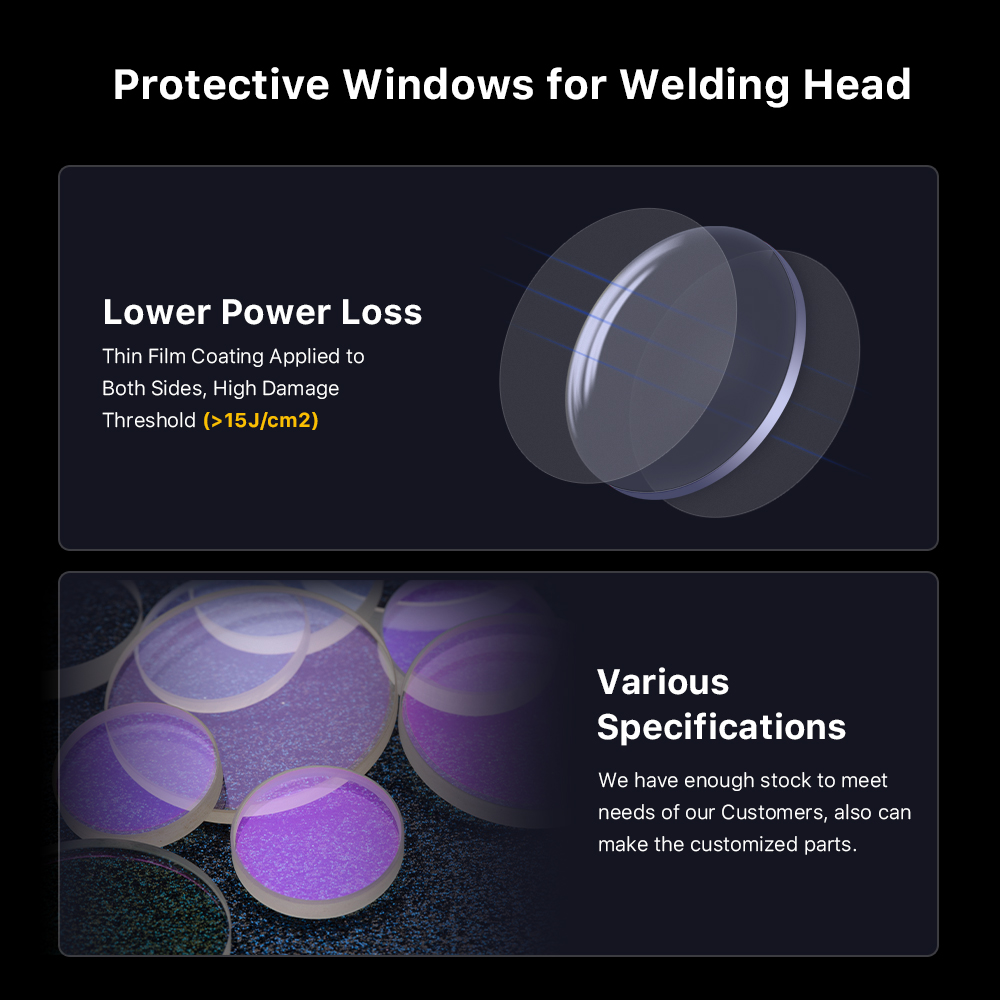 1/10/50/100PCS Fused Silica ป้ - Industrial Laser Welder บทวิจารณ์และราคา