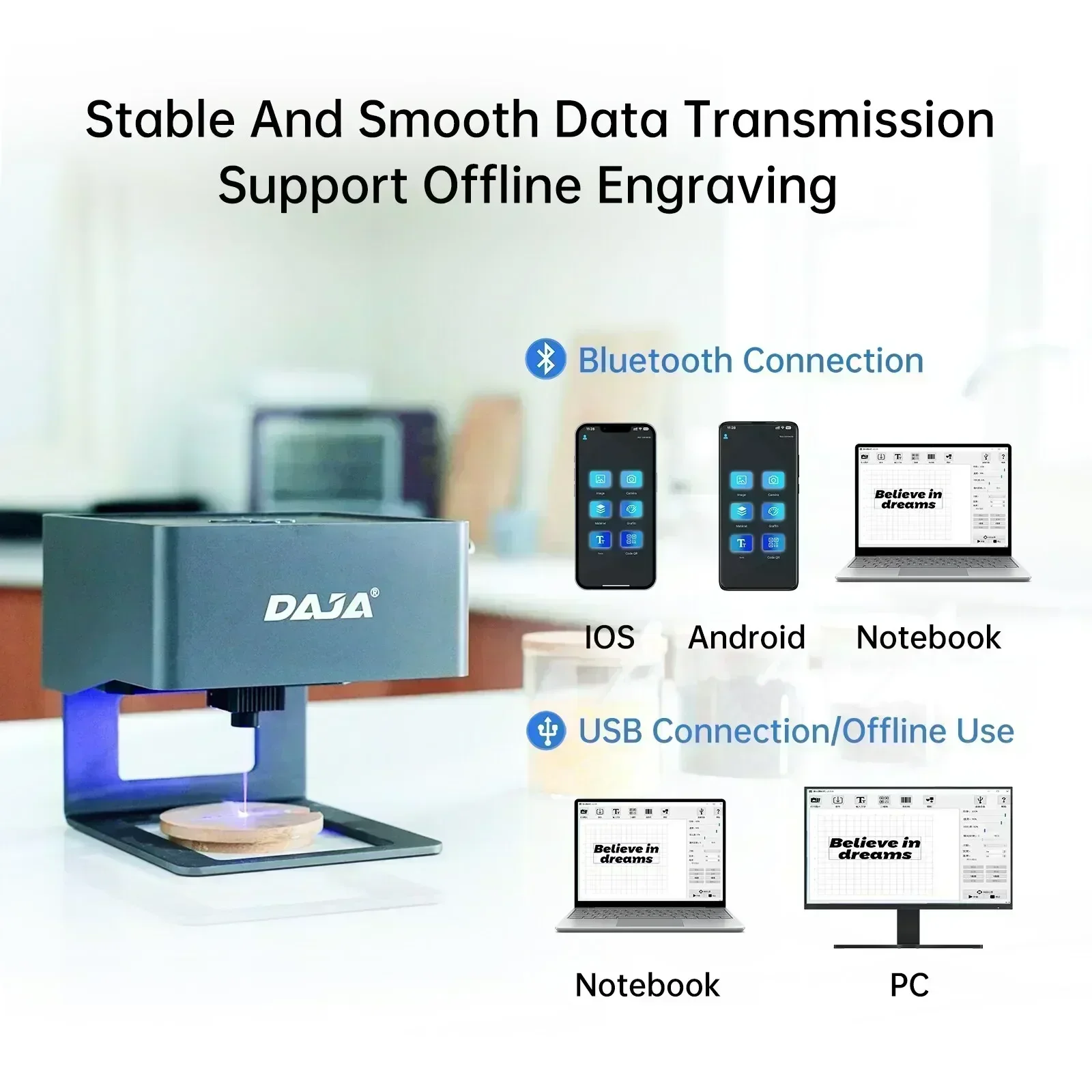 DAJA DJ6 เลเซอร์แกะสลัก DIY เค - Industrial Laser Printing Machine บทวิจารณ์และราคา