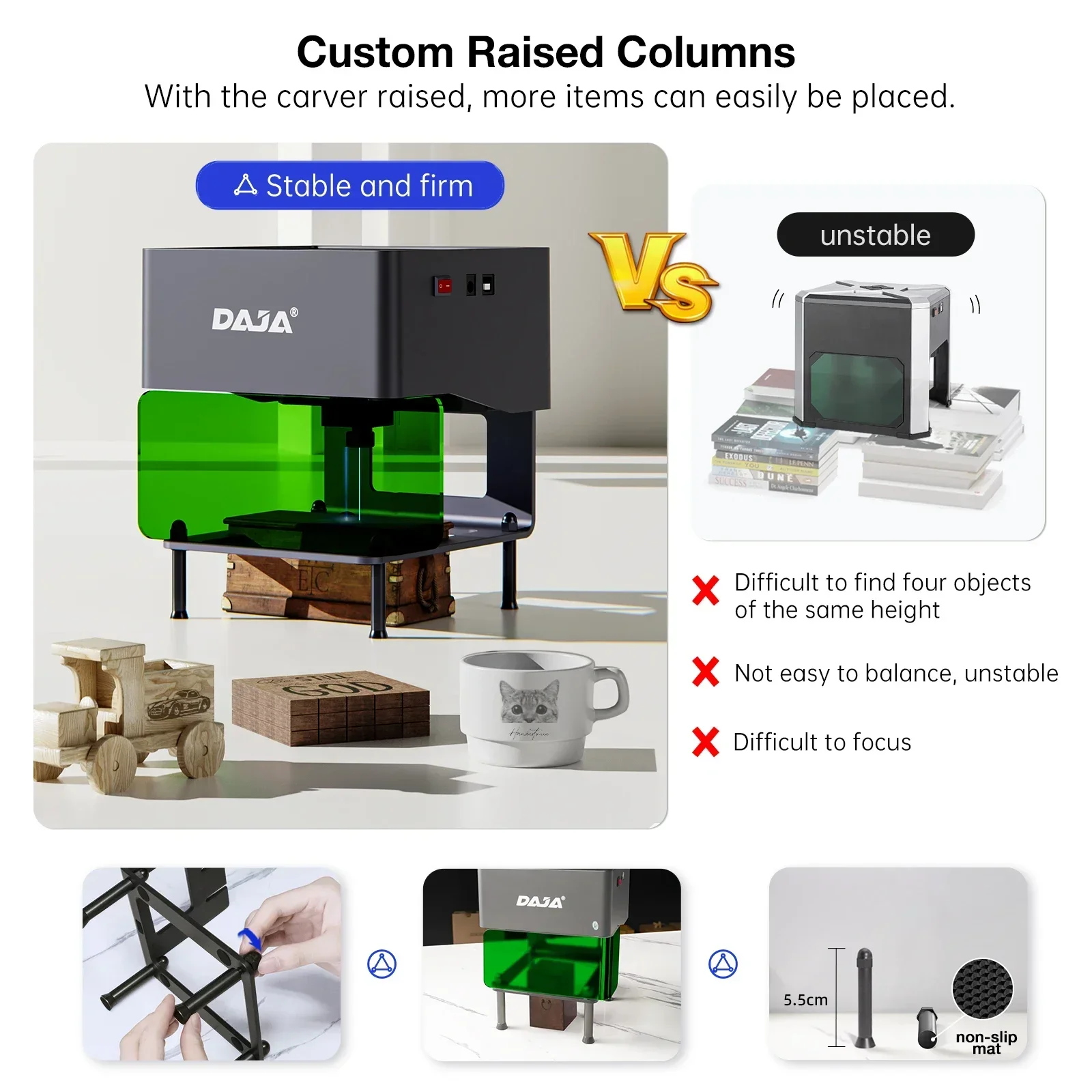 DAJA DJ6 เลเซอร์แกะสลัก DIY เค - Industrial Laser Printing Machine บทวิจารณ์และราคา