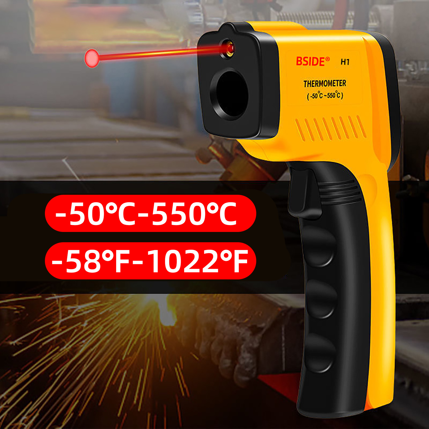 เครื่องวัดอุณหภูมิแบบเลเซอร์ดิ - Industrial Laser Temperature บทวิจารณ์และราคา