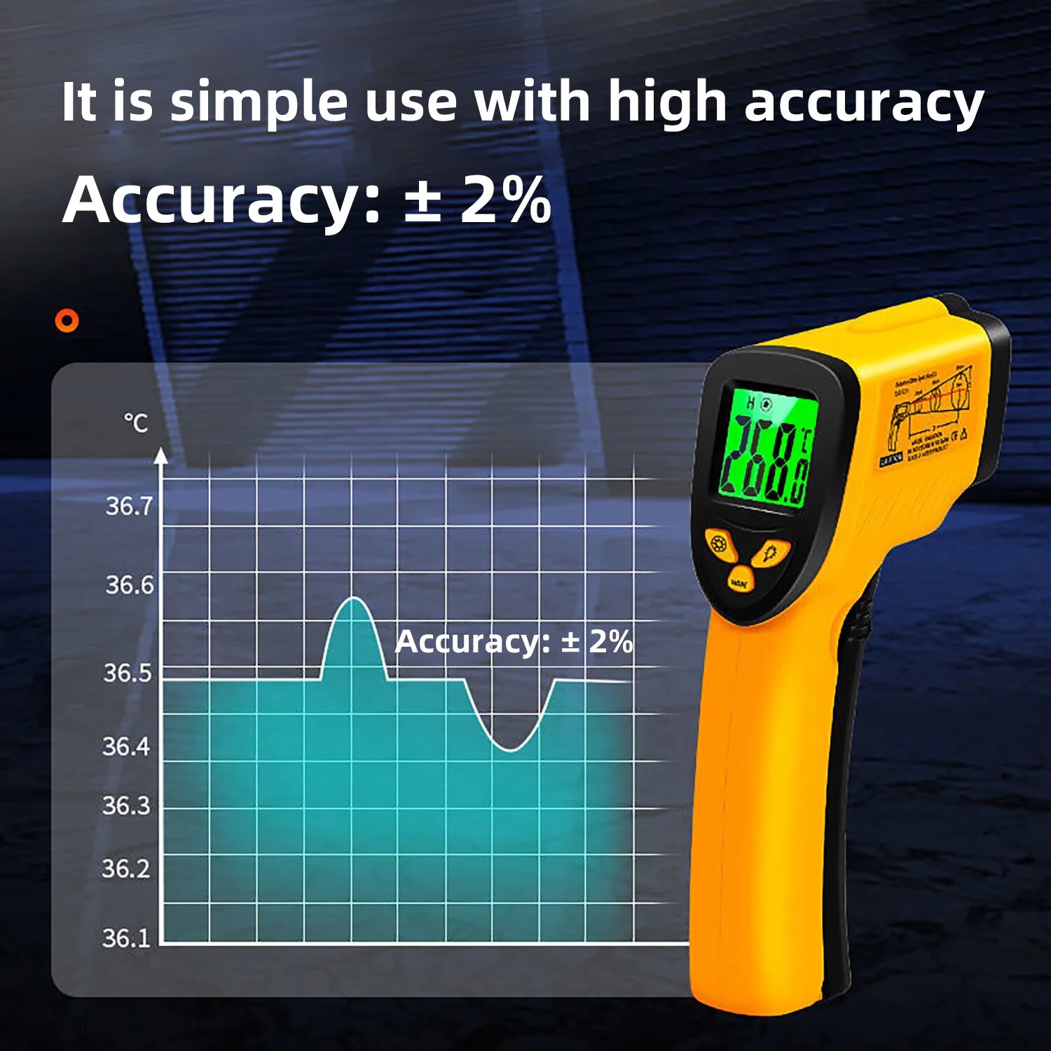 เครื่องวัดอุณหภูมิแบบเลเซอร์ดิ - Industrial Laser Temperature บทวิจารณ์และราคา
